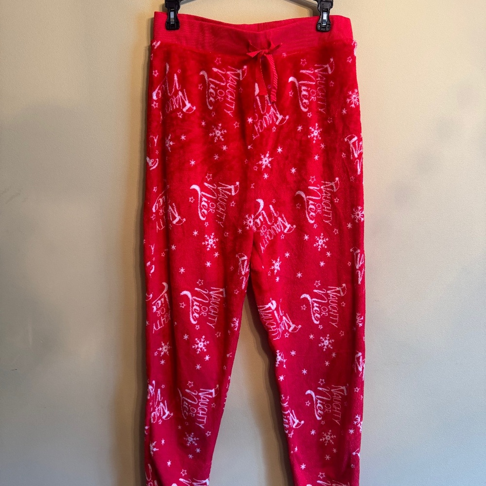 "naughty or nice" Christmas pajamas
